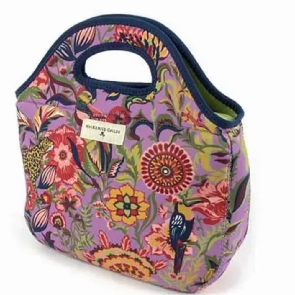 MacKenzie-Childs Tote lunch bag floral design